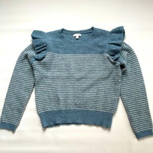 Lauren Conrad Ruffle Shoulder Sweater Womens Large